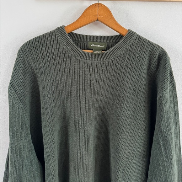 Eddie Bauer Green Men’s Knit Pullover Sweater - Picture 3 of 6